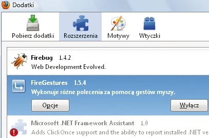 Firefox Nawigacja Za Pomoca Gestow Myszy