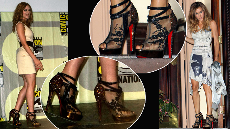 Scarlett Johansson i Sarah Jessica Parker w stylowych butach od Christiana Louboutina
