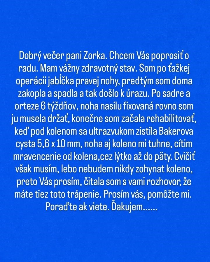 Na Czoborovú sa obrátila žena, ktorú trápia zdravotné problémy. 