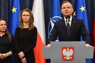 Barbara Kamińska, Romualda Wąsik i Andrzej Duda