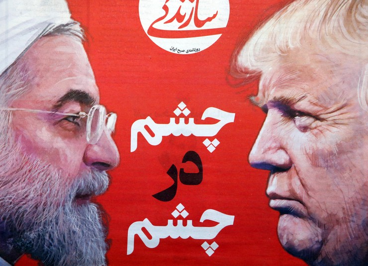 Hasan Rohani Donald Tramp EPA ABEDIN TAHERKENAREH