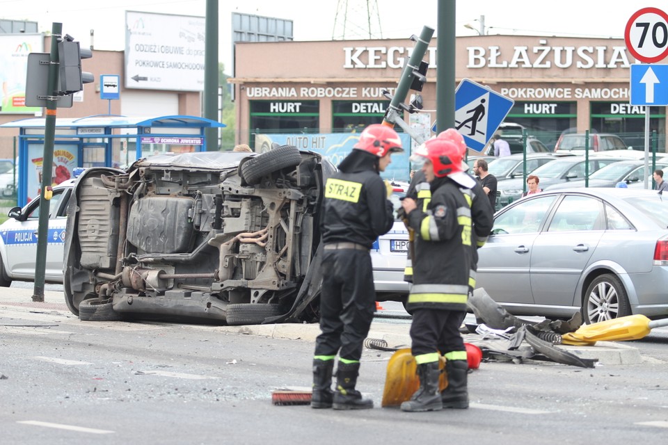 Potężny karambol w Krakowie