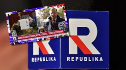 fatalna wpadka tv republika. pokazali jacka kurskiego, a na górze ten