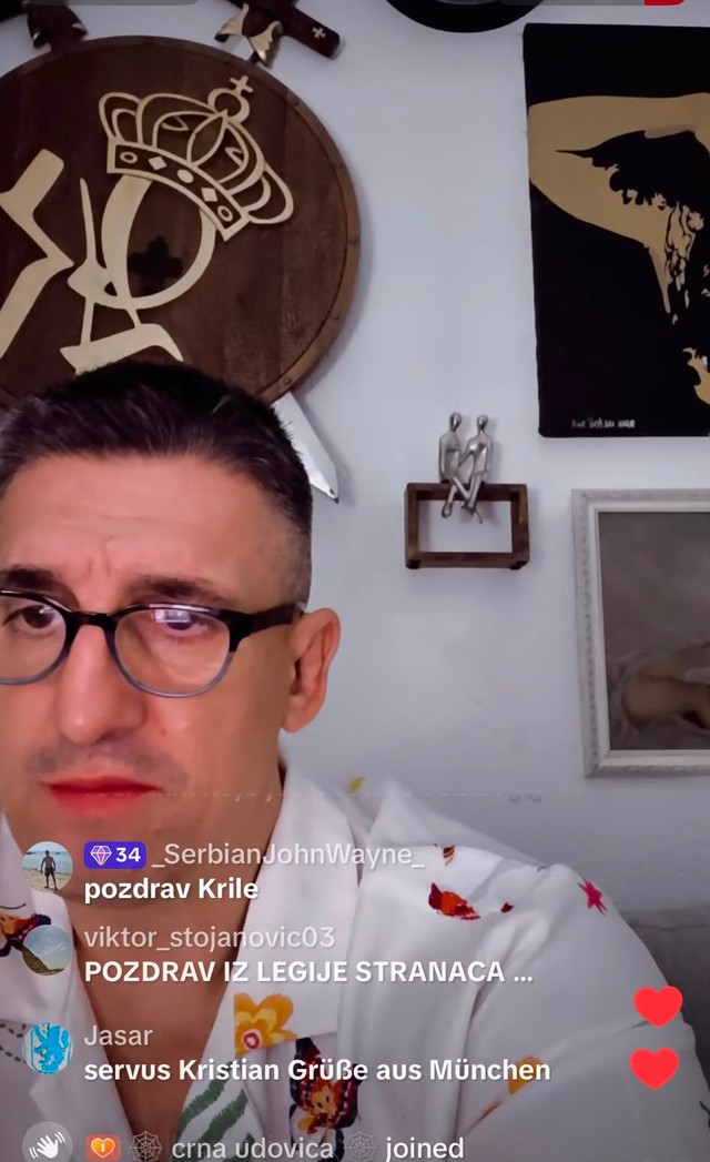 Kristijan Golubović na Tiktok lajvu