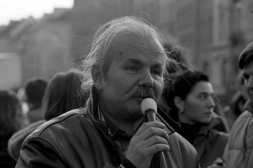 Marek Kotański , 1992 r., fot. Sławomir Kamiński