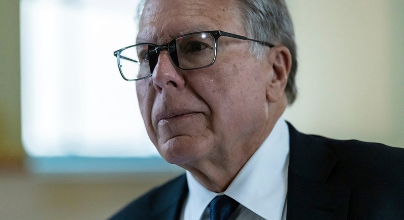 Former National Rifle Association CEO, Wayne LaPierre at the first day of his second civil corruption trial in New York.Stefan Jeremiah/AP