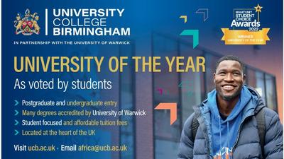 Apply now to University College Birmingham