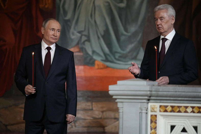 Władimir Putin i Siergiej Sobianin
