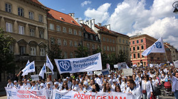 Protest lekarzy rezydentów. Warszawa, 4 czerwca 2016 r.