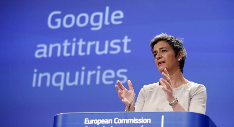 Margrethe Vestager, Director General of European Union Competition, during inquiry into Google's Anti-Trust cases.