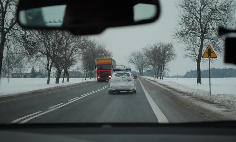 Przyłapany radiowóz