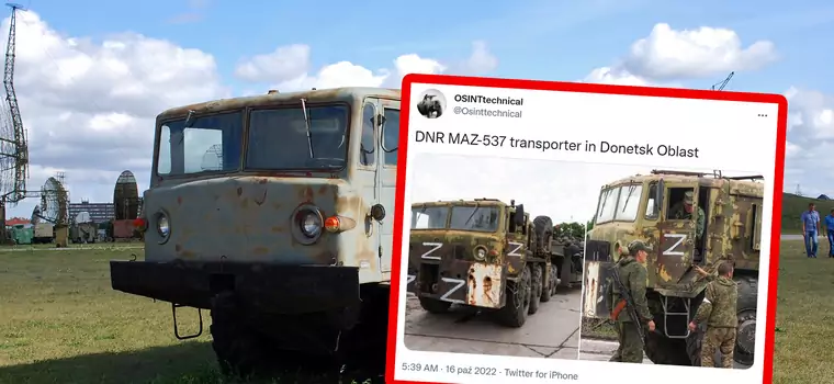 Ukraina przejęła transporter MAZ-537. Może mieć ponad 60 lat. "Komedia"