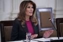 epa06616361 - USA FIRST LADY CYBERBULLYING (First Lady Melania Trump hosts executives from major online and social media companies to discuss cyberbullying and internet safety)