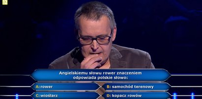 „Milionerzy”. Padło pytanie o rower, przez które Robert stracił 85 tysięcy!