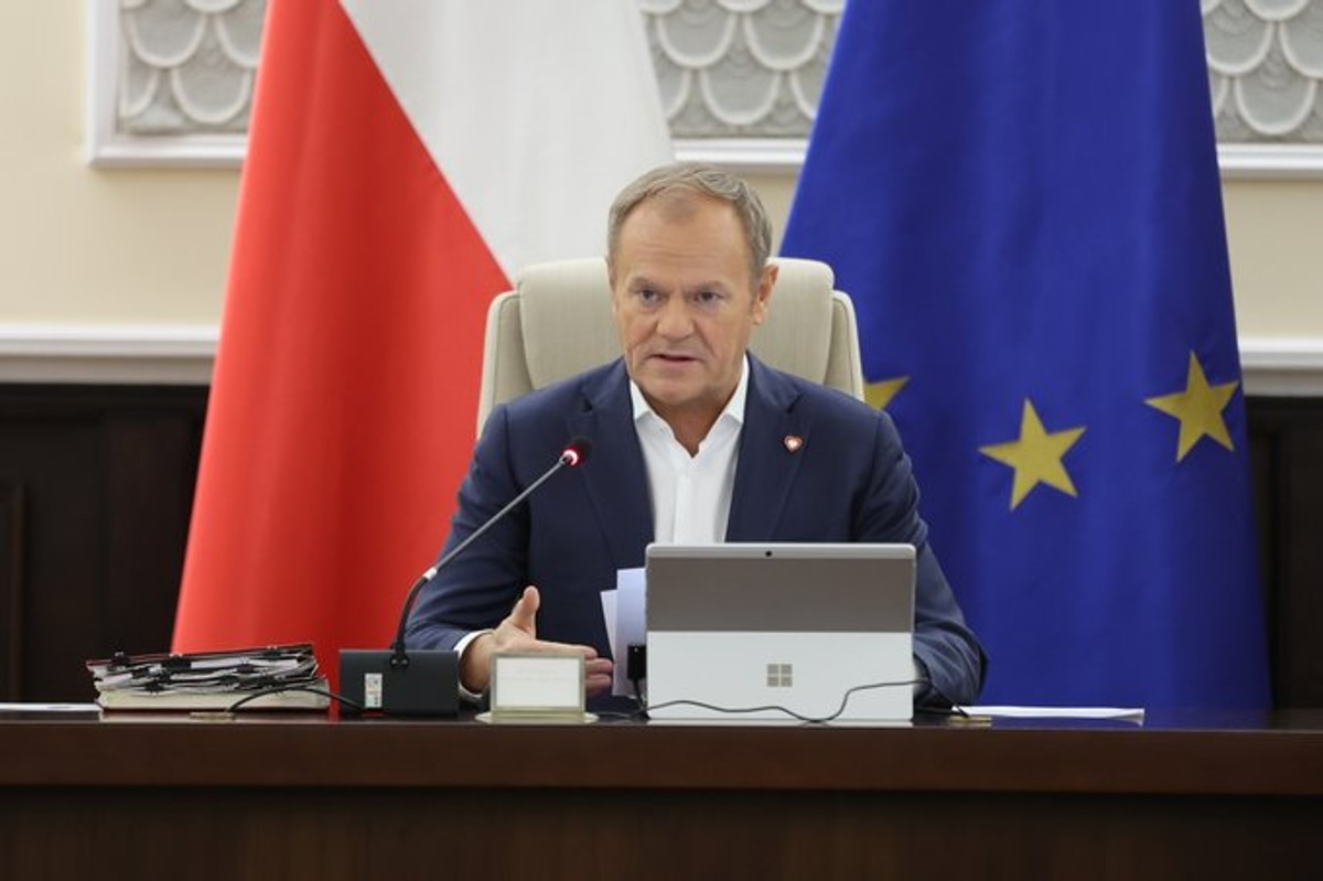 Donald Tusk na posiedzeniu Rady Ministrów