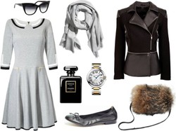 Idealne na piękną jesień: STYLIZACJE z szarymi sukienkami