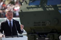 Prezydent Andrzej Duda przemawia z okazji Święta Wojska Polskiego