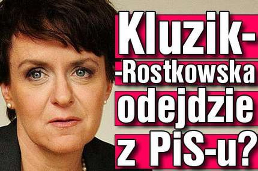 Kluzik-Rostkowska odejdzie z PiS-u?