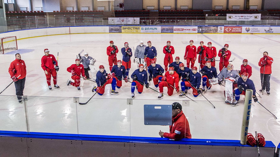 Trening reprezentacji Polski w hokeju na lodzie
