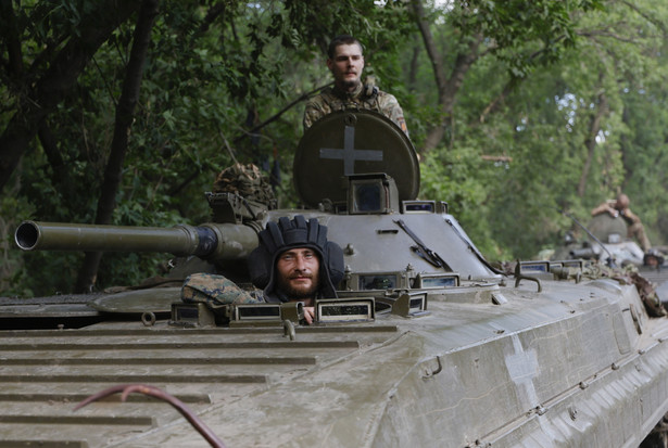 Ukraińscy żołnierze w pobliżu Bachmutu