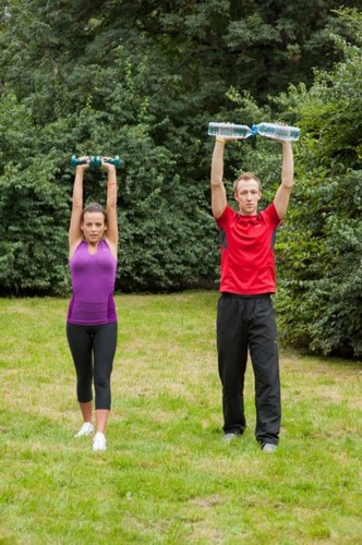 Anna Mucha na treningu