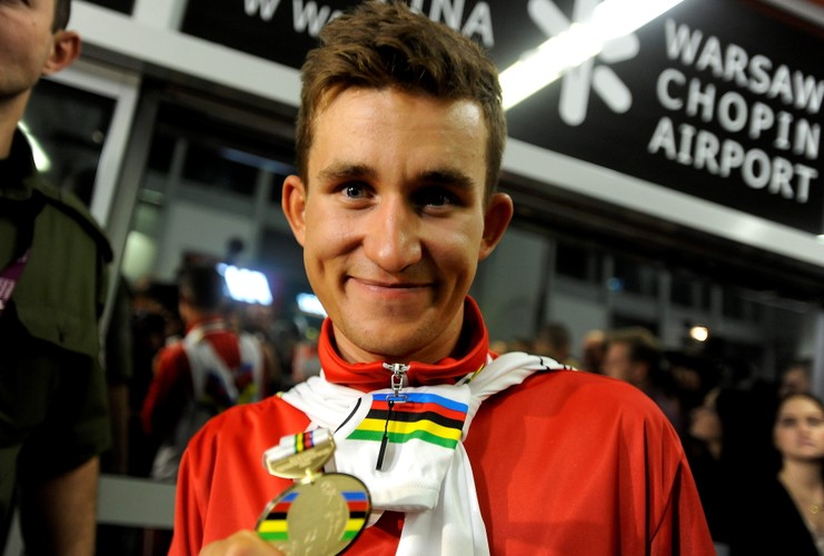 Michał Kwiatkowski wrócił do kraju. Tak powitano mistrza świata!