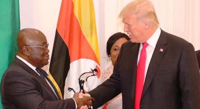 Nana Addo with Donald Trump