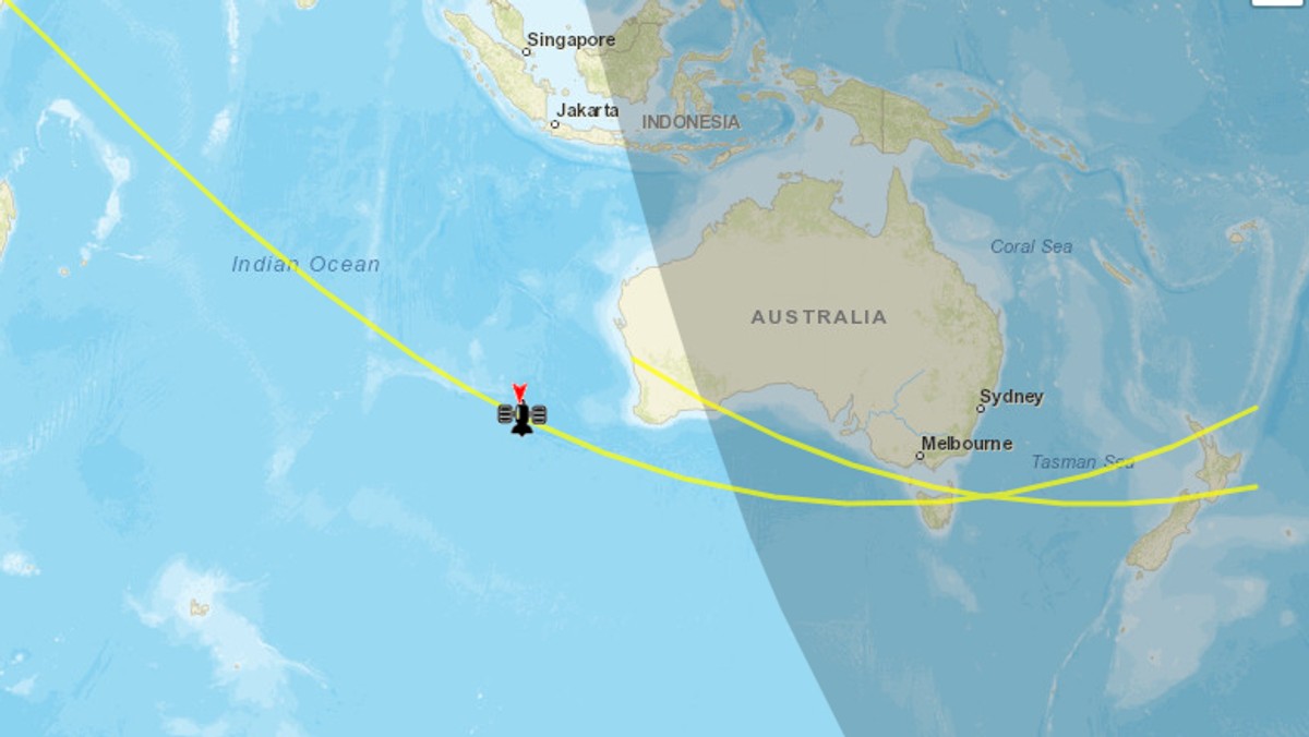 Odłamki chińskiej rakiety weszły w atmosferę. Podano lokalizację