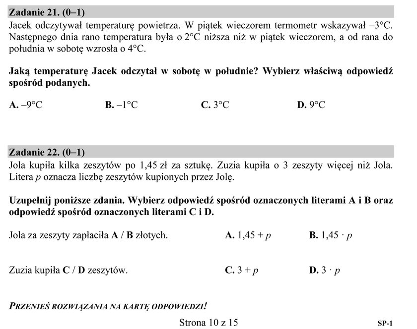 Arkusze ze sprawdzianu szóstoklasisty 2016 - język polski i matematyka