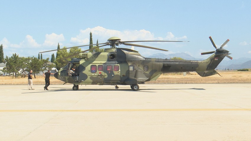 Pripadnici avio-helikopterske jedinice MUP-a Srbije u Crnoj Gori