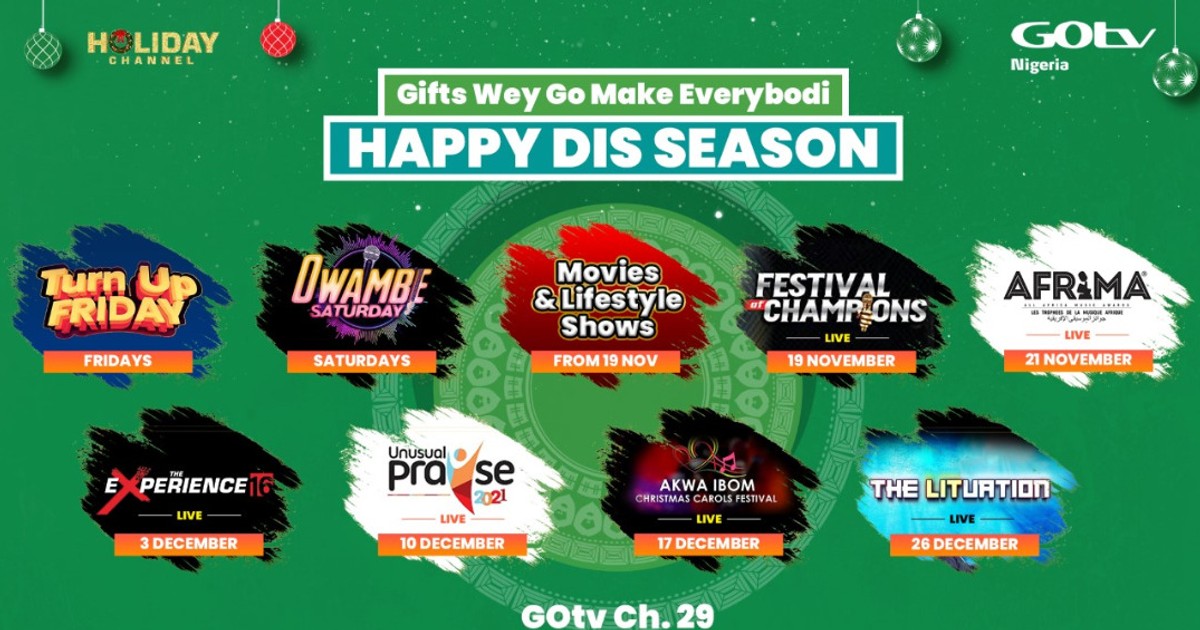 Have a SUPA festive season with the Holiday Channel on GOtv Pulse Nigeria