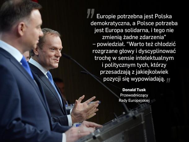 Andrzej Duda Donald Tusk polityka PiS Prawo i Sprawiedliwość Unia Europejska