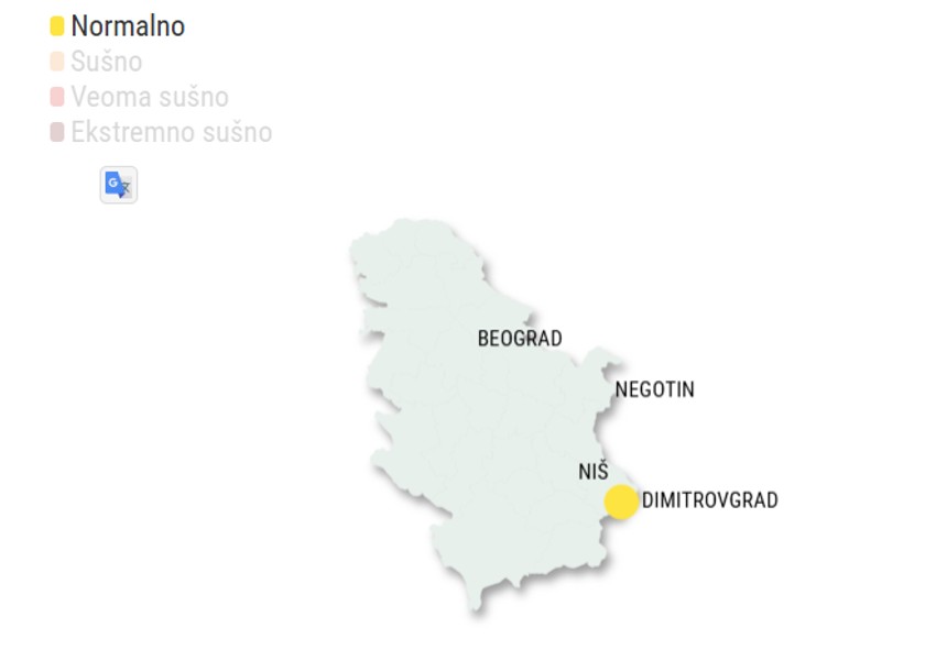 Normalna količina padavina tokom leta 2025 samo u Dimitrovgradu