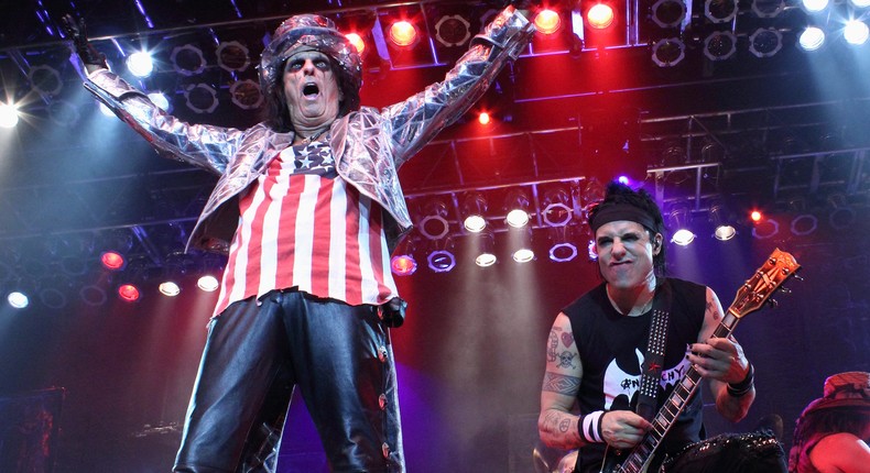 School's Out for summer. Alice Cooper performs at The Sands Casino Resort in Bethlehem, PA July 1, 2012.Leonard M. DeLessio/Corbis via Getty Images