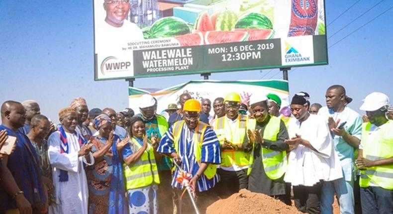 Walewale: Bawumia cuts sod for construction of watermelon processing factory