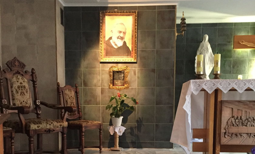 Kaplica w szpitalu w Przemyślu, skąd skradziono relikwiarz