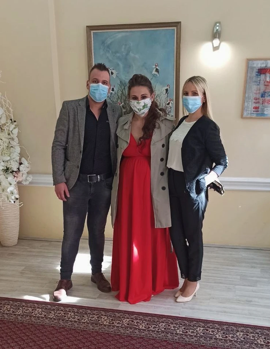 Venčanju su prisustvovali samo kumovi