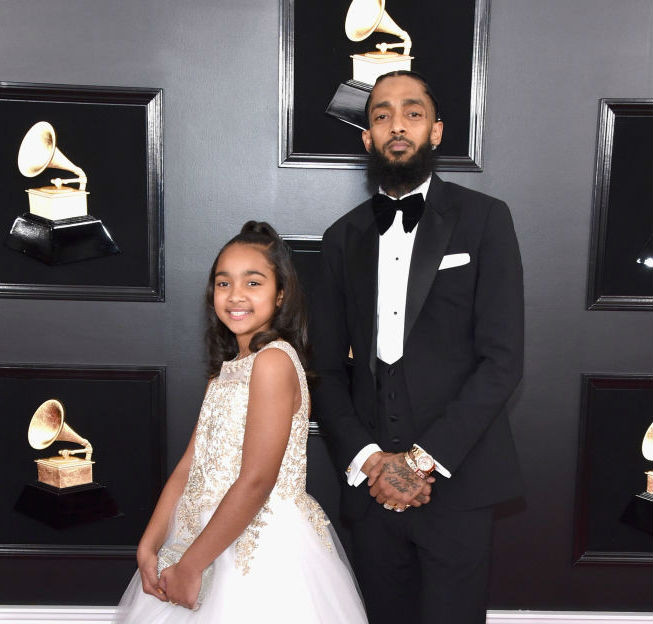 The late Nipsey Hussle and his daughter Emani [BCKOnline] 