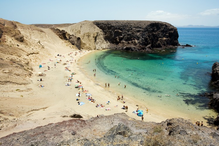 Plaża Papagayo na Lanzarote