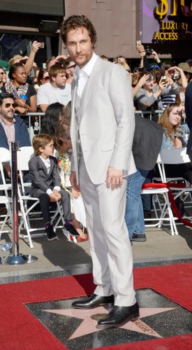 Matthew McConaughey na Hollywoodzkiej Alei Sław