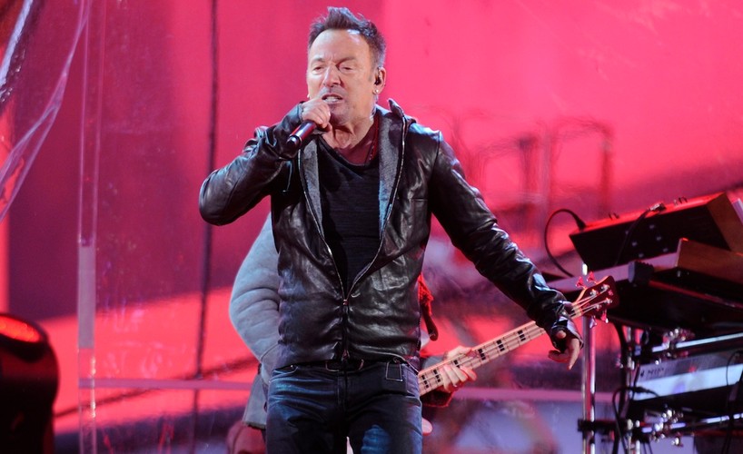 Bruce Springsteen podczas koncertu na Times Squere