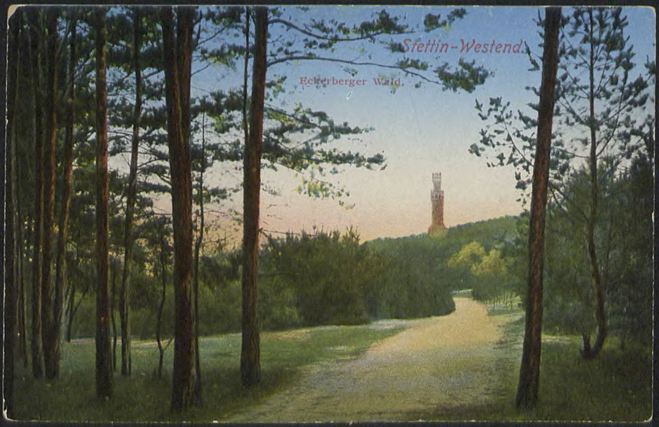 Wieża Quistorpa na widokówce z roku 1925