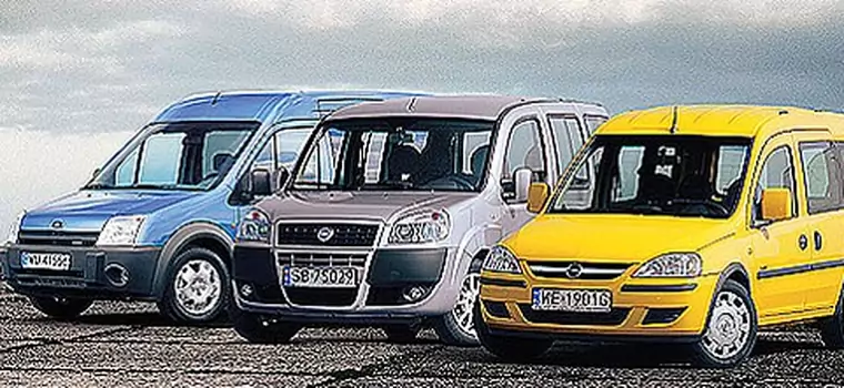 Fiat Doblo, Opel Combo, Ford Connect - Przestronne, ładowne i komfortowe