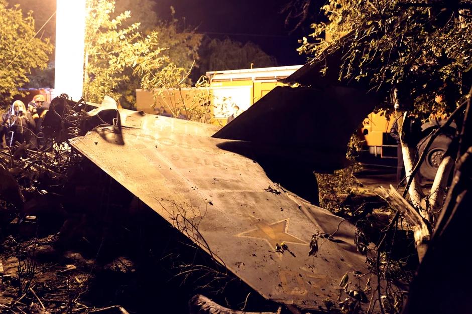 Pad vojnog aviona u Jejsku, Rusija