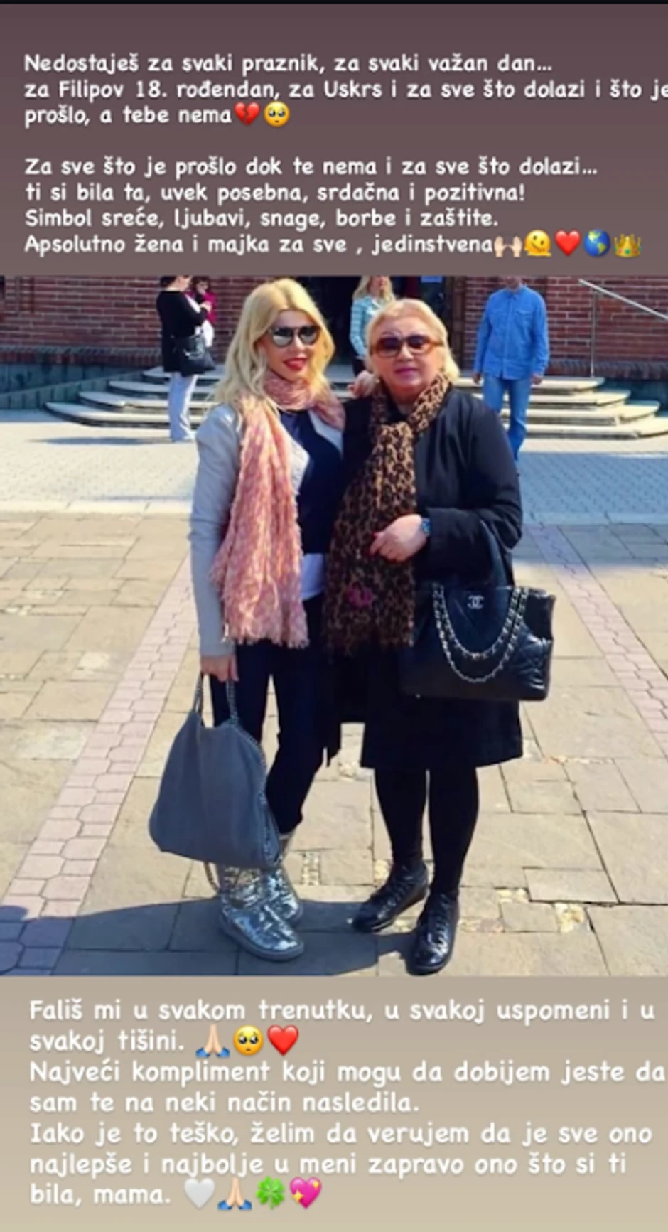 Objava Danijele Karić