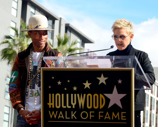 Pharrell Williams i Ellen DeGeneres