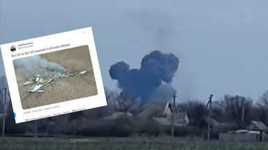 Ukraińskie wojsko informuje o zestrzeleniu rosyjskiego samolotu [WIDEO]
