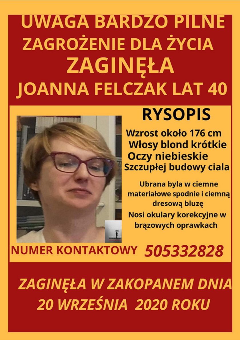 Gdzie jest 40-letnia Joanna Felczak?