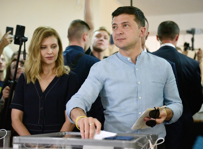 Volodimir Zelenski sa suprugom Olenom Zelenskom