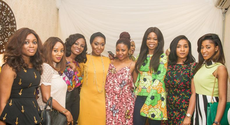 Hadiza and friends at Mai-Saa Northern spa launch